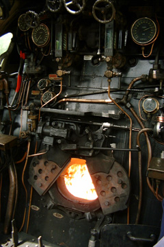 Footplate of Blackmore Vale.