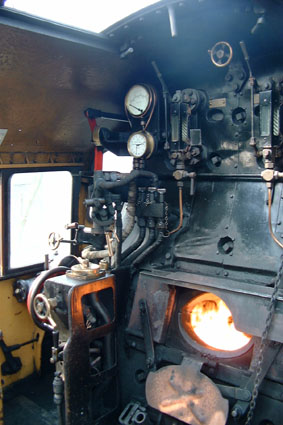 9F's footplate.